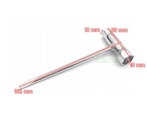 kľúč na sviečky na kosy, motorové píly, skrutkovač 19 + 13 mm