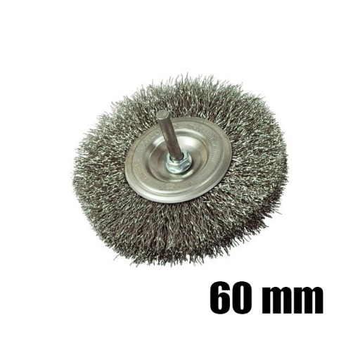 Kotúčová kefa so stopkou, vlnitý drôt 60mm VORSTAHL