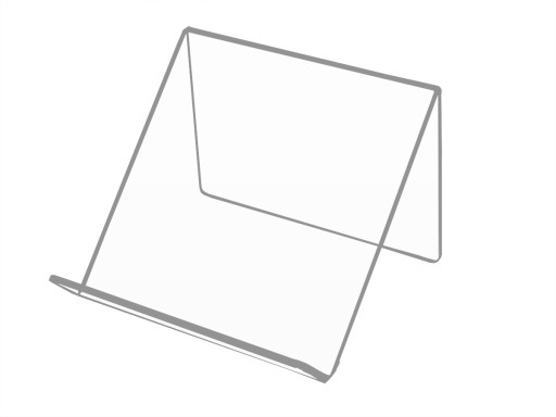 STOJAN NA TABLET STOJAN NA KNIHU z plexiskla 3mm 15/45