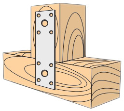Plochá stolárska spojka ŁP1 100x35x 2,5 mm 1 ks