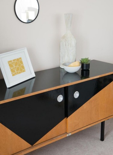 Nábytková dyha samolepiaca fólia na dosku skrinky LESK ČIERNA 45 cm DIY