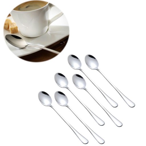 DLHÁ LYŽIČKA, KÁVA, LATTE, DEZERTY, 6 ks.