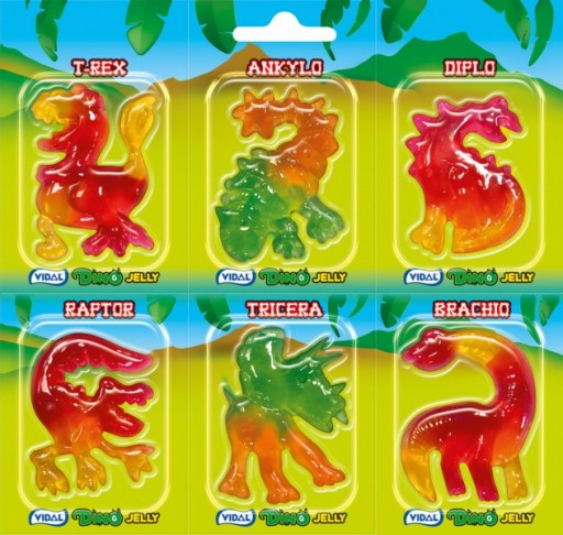 Dino Jelly Vidal dinosaurie želé 11g