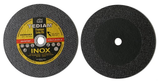 REZNÉ KOTÚČE KOVOVÁ INOX OCEĽ 230 x 22,2 x 1,8 mm TEDIAM DLHÁ ŽIVOTNOSŤ