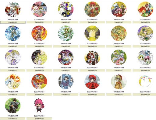 Špendlíky Magic Knight Rayearth CLAMP MNOHÉ DIZAJNY