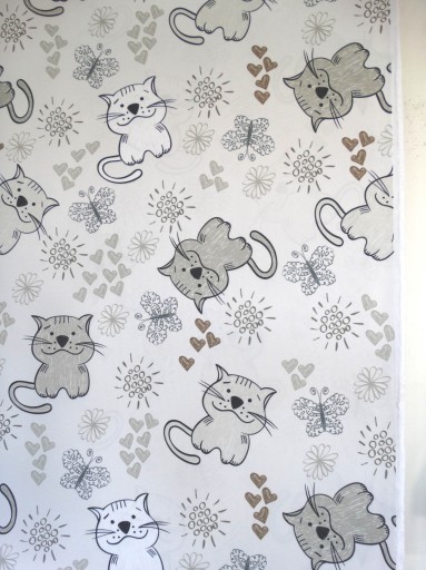 MG TK záves CAT GREY BEIGE 8134 AKCIA