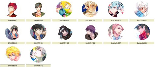 Manga Anime Karneval Pins VEĽKÝ VÝBER