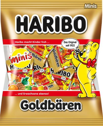 Mini balenia Haribo Gummies Golden Teddy Bears Mix príchutí 250g z Nemecka