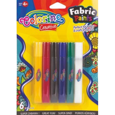 Farby na maľovanie látok, farby na tričká, oblečenie, 6 ks tričiek, textil