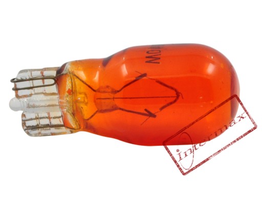 ORANŽOVÁ ŽIAROVKA 12V 10W T13 CELOSKLENÁ W5W