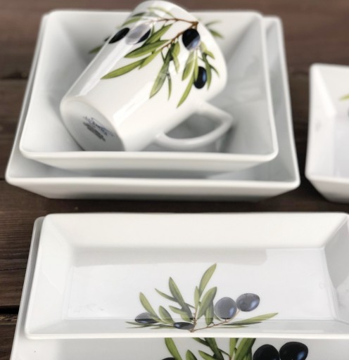 MILOVANÁ ŠALÁTOVÁ MISKA 14 CM KLASICKÉ OLIVY 6154 PORCELÁN