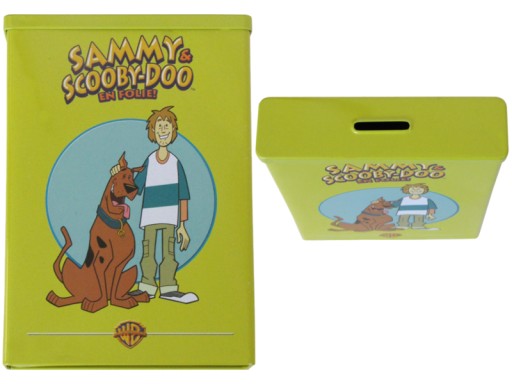 2v1 plechová krabička prasiatko SCOOBY DOO SHAGGY