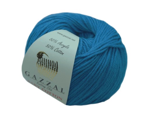 GAZZAL BABY COTTON '25' priadza, TYRKYSOVÁ farba 28