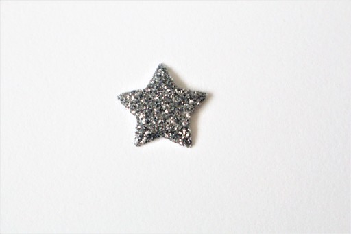 Termo nažehľovačky Hviezdny grafit 15x15mm 10 ks
