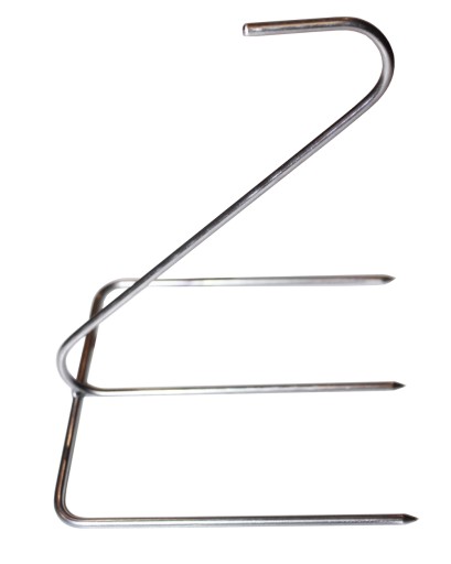 Údiarenský háčik 4 mm háčiky na kuraciu slaninu