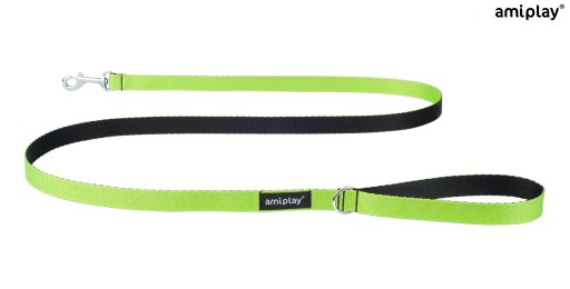 amiplay Classic Twist vodítko 150 cm M Zelená