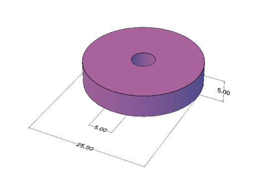 Magnet na prsteň MP 25x5x5 N38