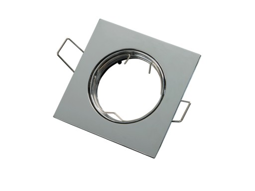 Stropné svietidlo 50 mm štvorcové, nastaviteľné. GU10 CHROMIUM