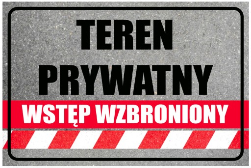 TABUĽKA NA PRIVÁTNU PLOCHU 20x30 PVC doska s priamou potlačou UV WR10
