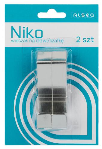 2x vešiak na háky na dvere kabíny a skrinku