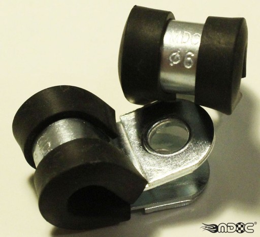 Držiak MDC, GUMOVÁ SVORKA, kábel, 6mm drôt s gumovou výplňou x5