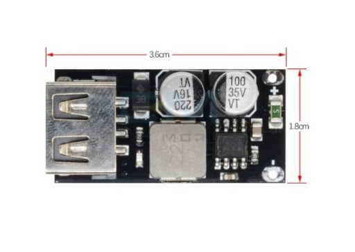 Rýchle nabíjanie 6-32V na USB 5V 3,4A / 9V/12V Max 24W