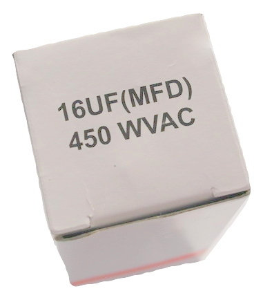 ŠTARTOVACÍ KONDENZÁTOR PRE MOTOR 16 uF 450 V