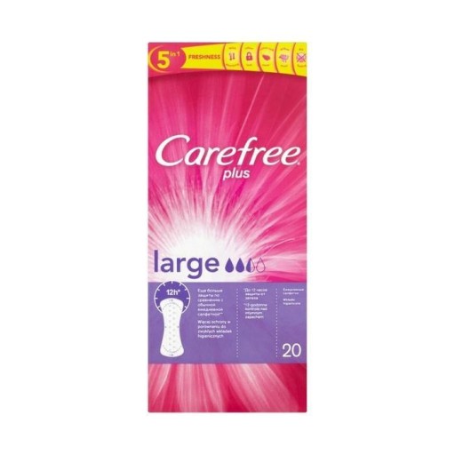 Carefree Plus Large hygienické vložky 20 ks