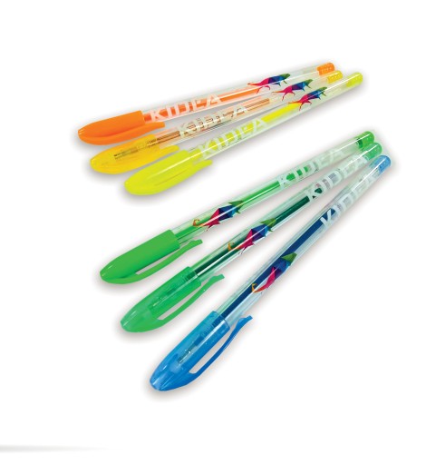 KIEDA GUĽOVKOVÉ PERÁ SCHOOL trblietavé fluo 24 FARIEB sada