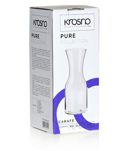 Karafa na víno, vodu, džús, 0,9l PURE Krosno