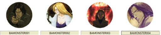 Špendlíky Manga Anime Monster VEĽKÝ VÝBER