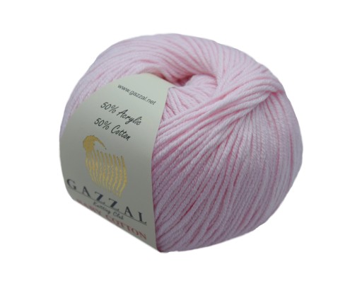 Priadza GAZZAL BABY COTTON '25', farba RUŽOVÁ 11