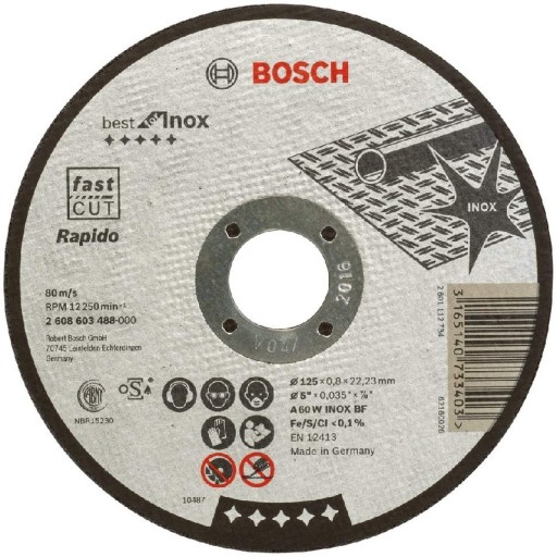 BOSCH INOX KOVOVÝ DISK 125x0,8 veľmi tenký