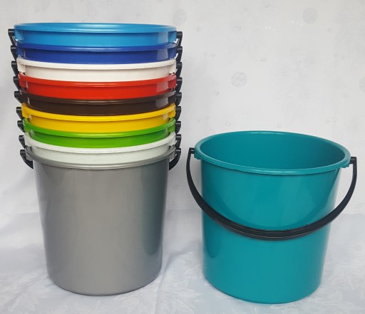Plastové vedro 7L, mix farieb