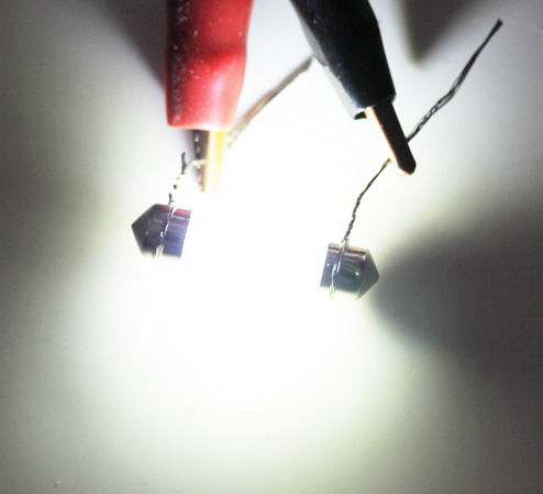 COB vlákno 41 mm LED C3W C5W C10W sklenená trubica