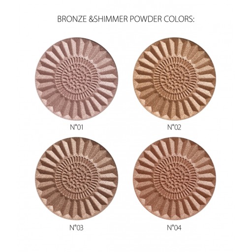 HNEDAJÚCI SVIETIACI PRÁŠOK Bronze & Shimmer 02 Revers