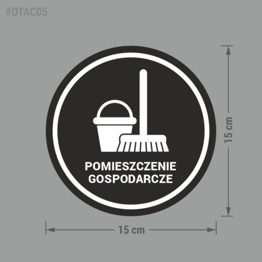 Technická miestnosť - nálepka 15x15