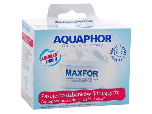 Vodný filter AQUAPHOR MAXFOR+ Filtračná vložka Dafi Brita B25