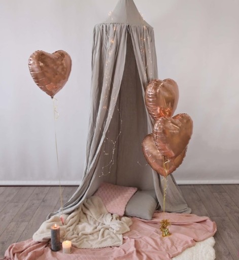 Fóliový balónik HEART ROSE GOLD héliové balóniky 45cm