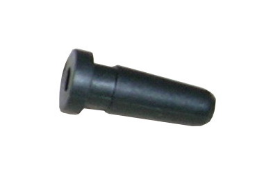 čierne PVC odľahčenie ťahu 4/2,3mm L=14,5mm 10 ks