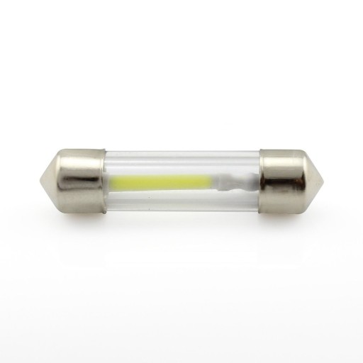 COB vlákno 41 mm LED C3W C5W C10W sklenená trubica