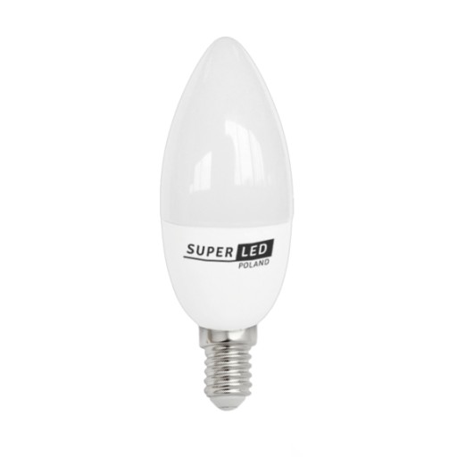 E14 LED žiarovka 6W 480lm SuperLED sviečková sviečka