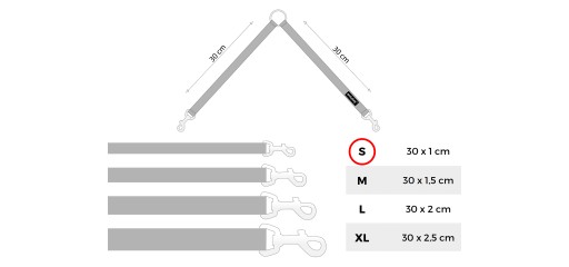 amiplay Dvojdielny lanyard Basic S Black