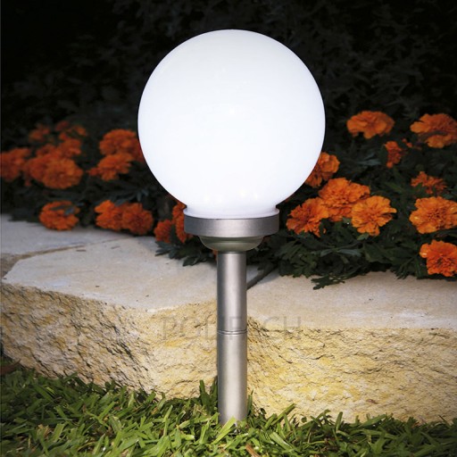 solárne svietidlo MILKY BALL svietidlo 15cm 4 LED P-015