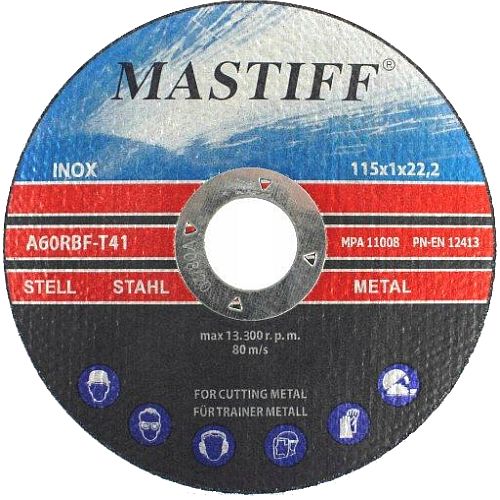 KOTOUČ 115X1mm NA REZANIE KOVU,OCELE,LIATINY
