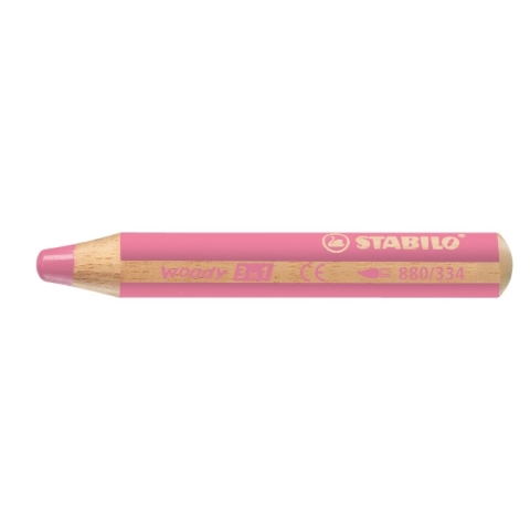 XXL Stabilo Woody Hrubá pastelka 3v1 Ružová 880/334