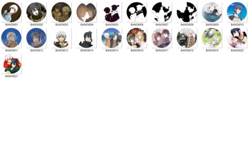 Manga Anime č. Pins 6 VEĽA VZOROV