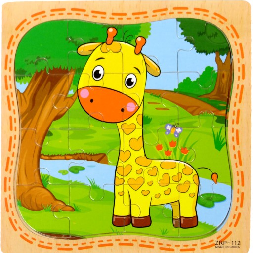 VZDELÁVACIE DREVENÉ PUZZLE skladačka PRE DETI