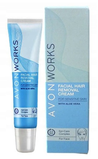Avon - WORKS Krém na odstraňovanie chĺpkov na tvári s fúzmi 15 ml