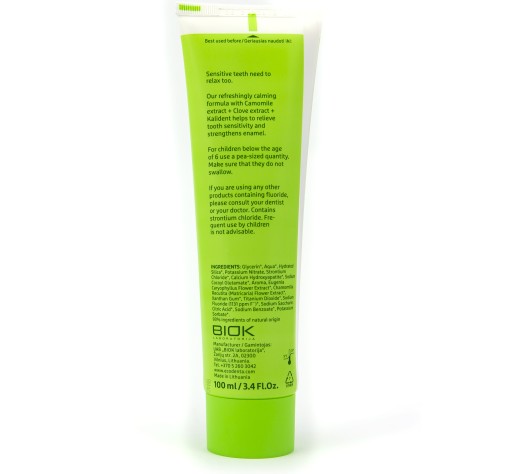 Zubná pasta Sensitive s fluoridom Harmanček Kalident Ecodenta 100 ml
